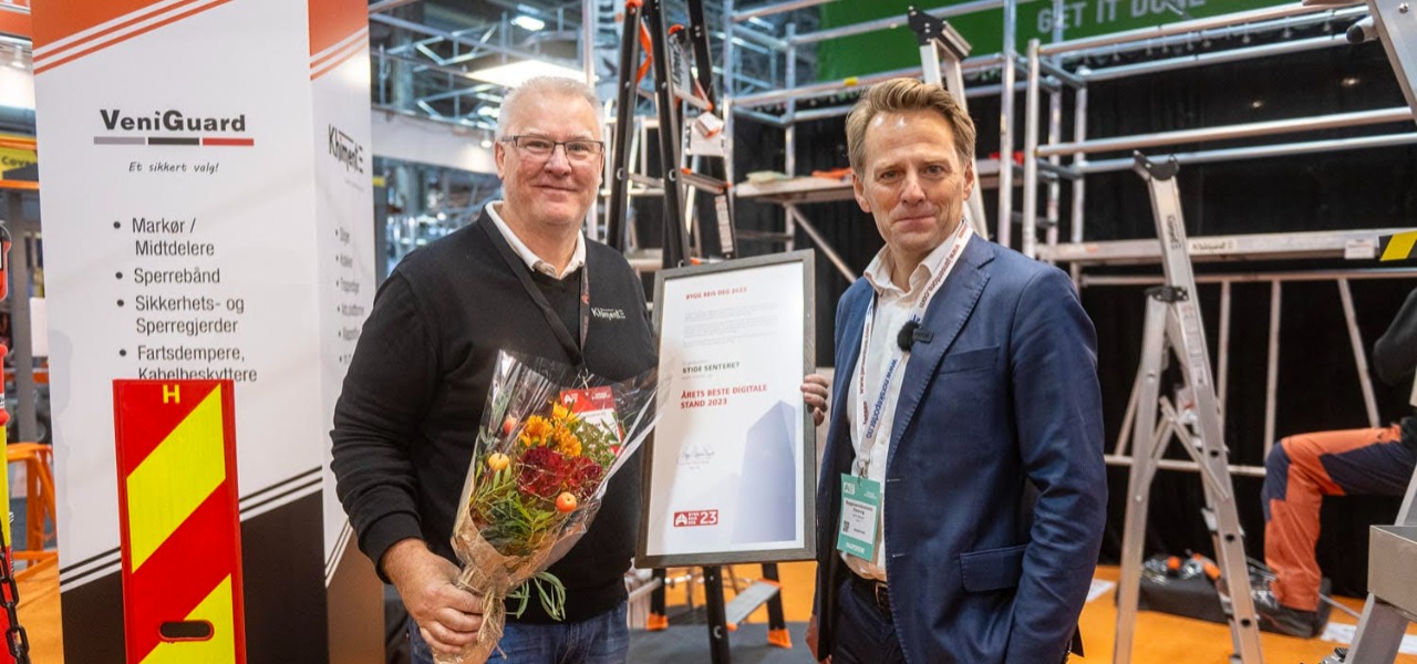 Vi ble kåret til Årets Beste Digitale Stand på Bygg Reis Deg!